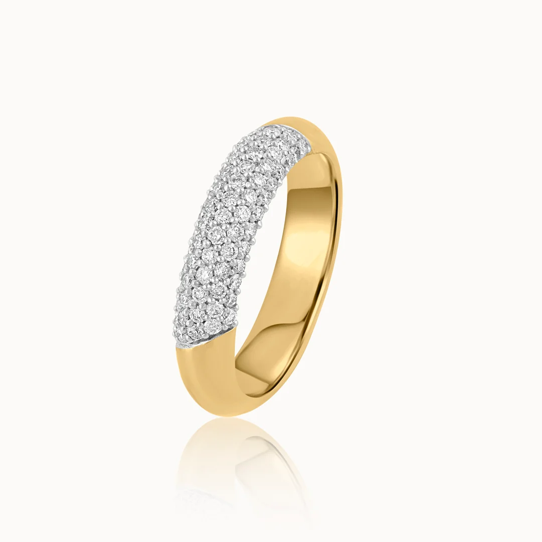 Angled Pave Diamond Band - Image 3