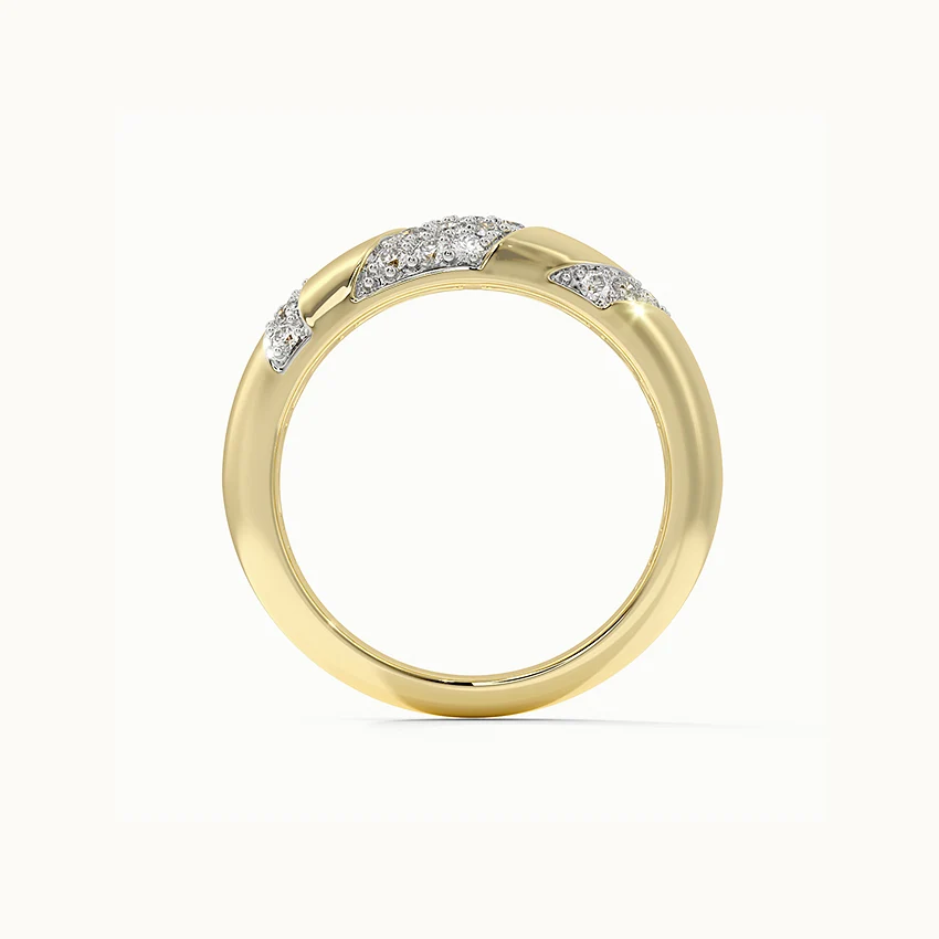 Angled Pave Diamond Ring - Image 6
