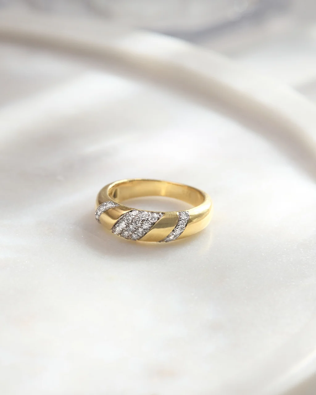 Angled Pave Diamond Ring - Image 7