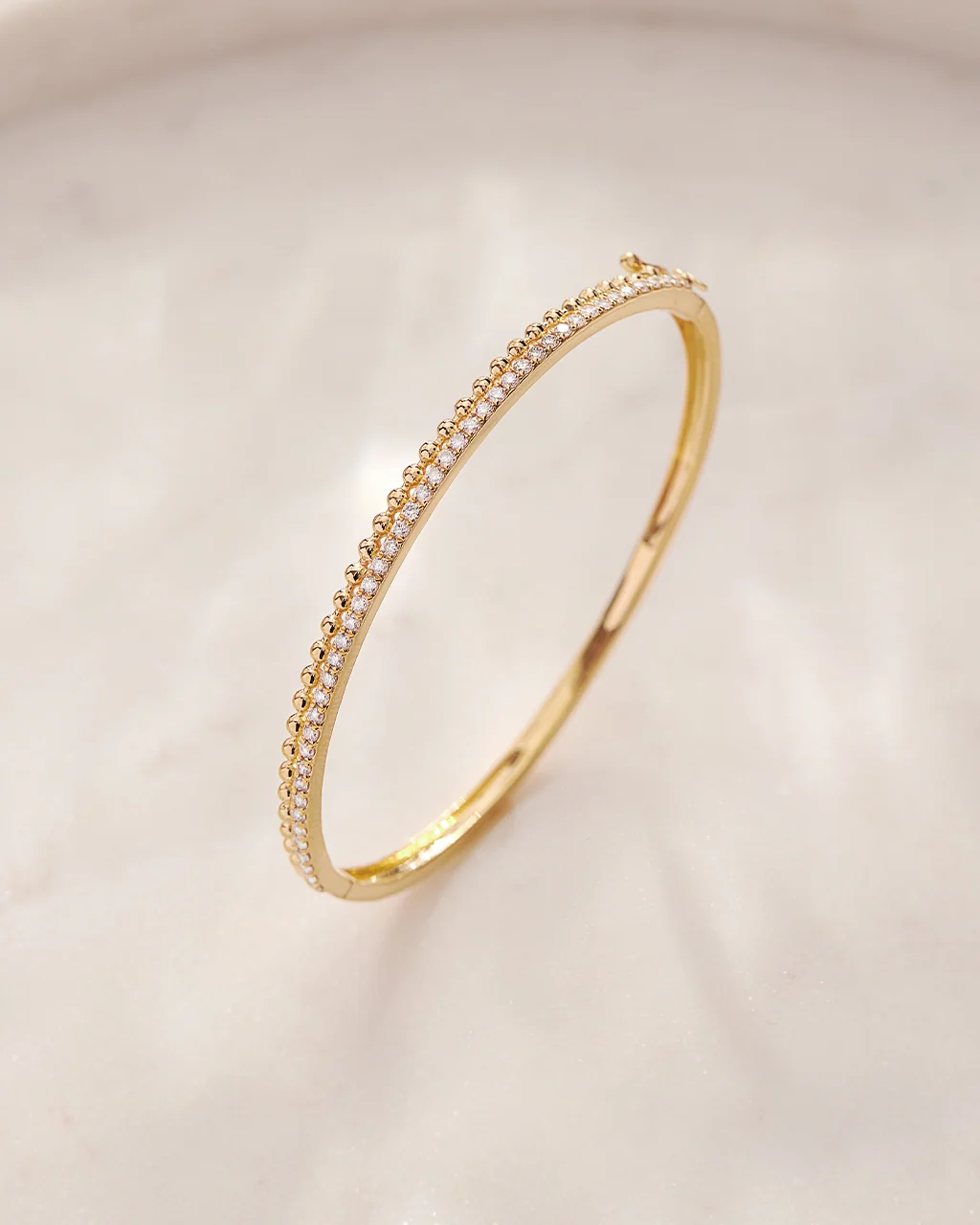 Beaded Oval Diamond Bracelet - Image 4