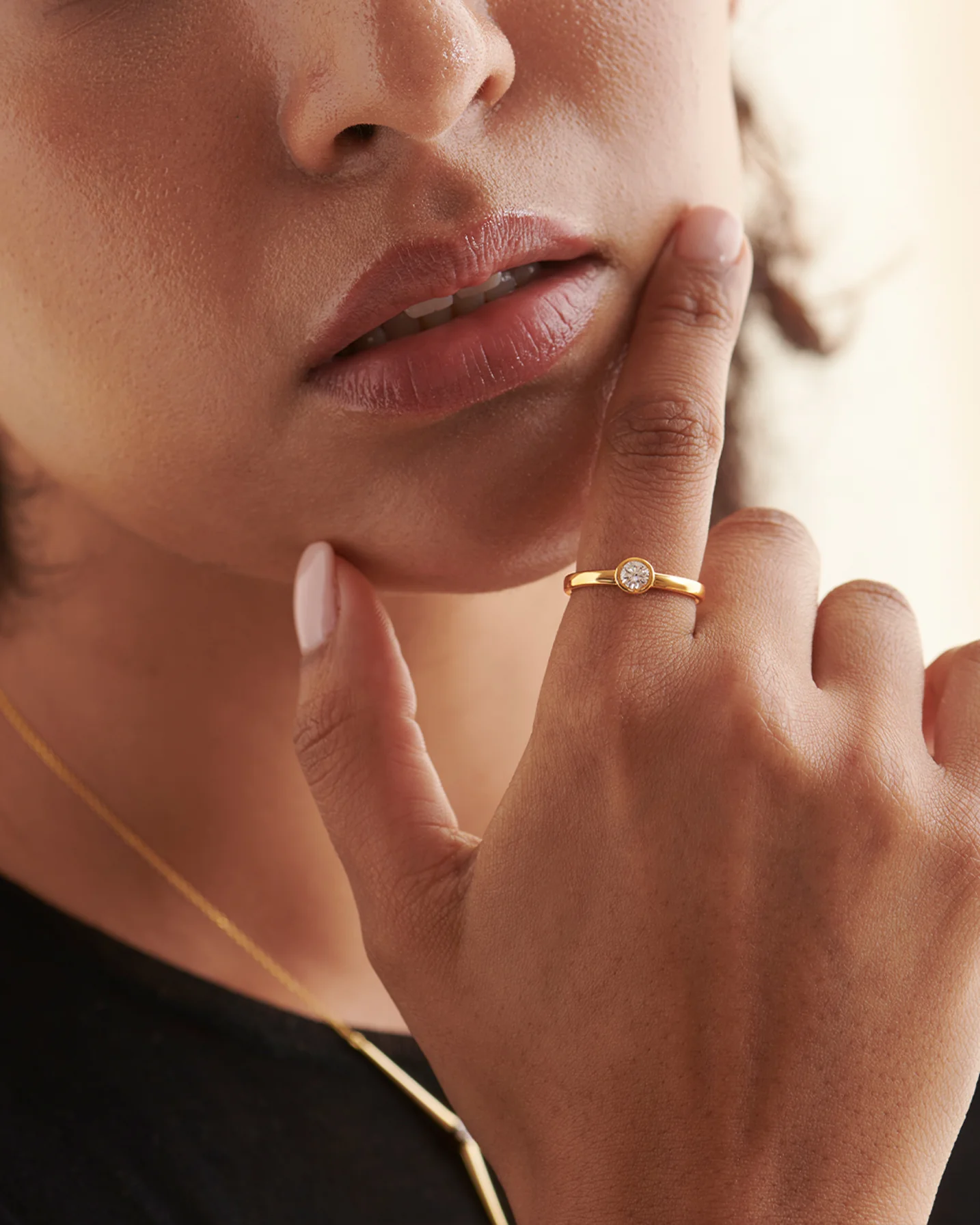 Bezel Solitaire Ring - Image 2