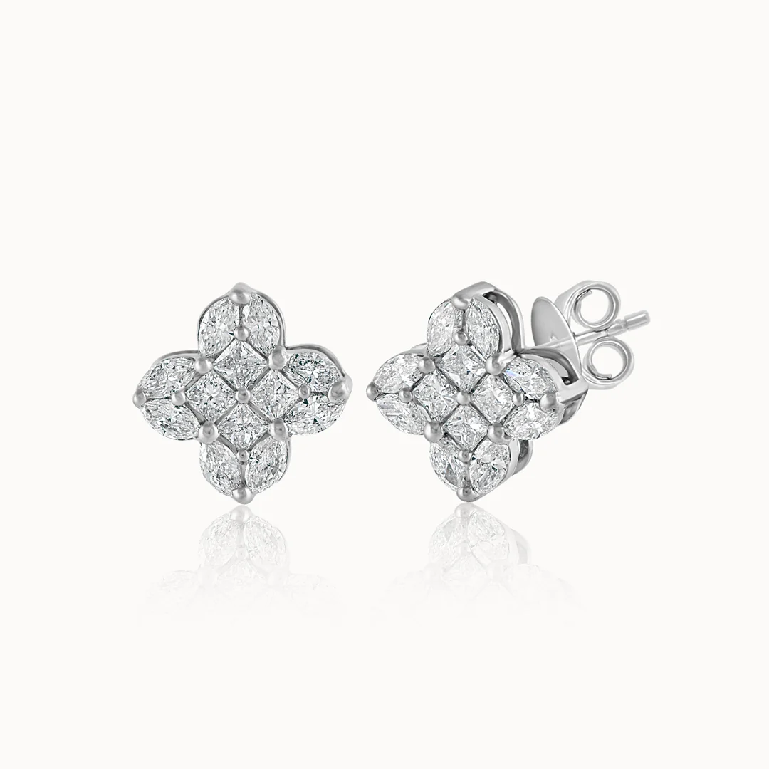 Blooming Diamond Studs - Image 3