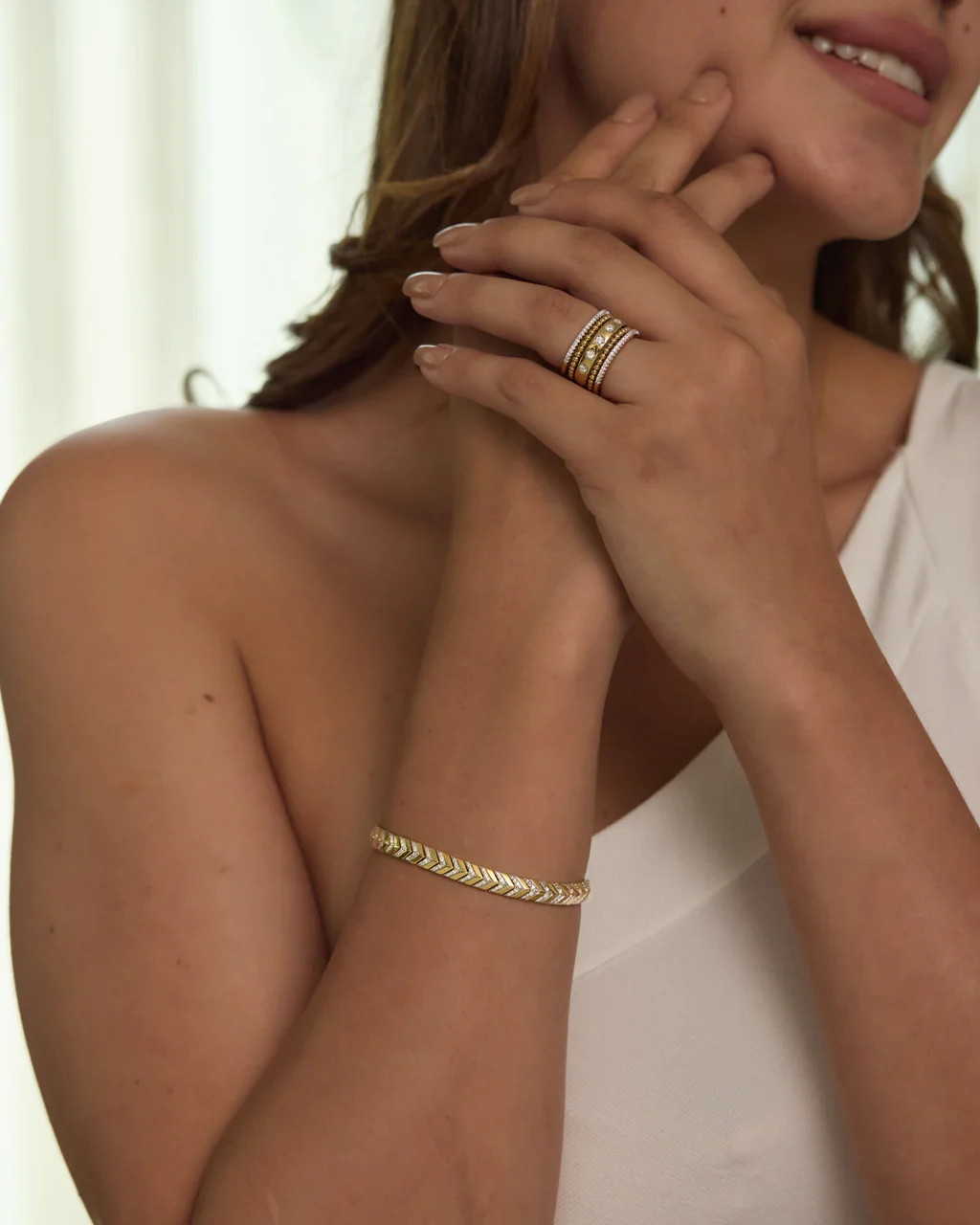 Bold Horizon Diamond Bracelet - Image 2