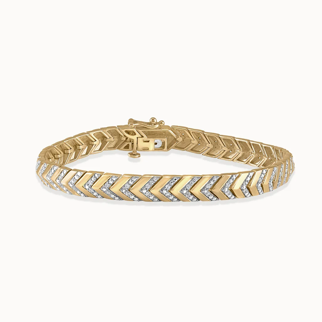 Bold Horizon Diamond Bracelet - Image 3
