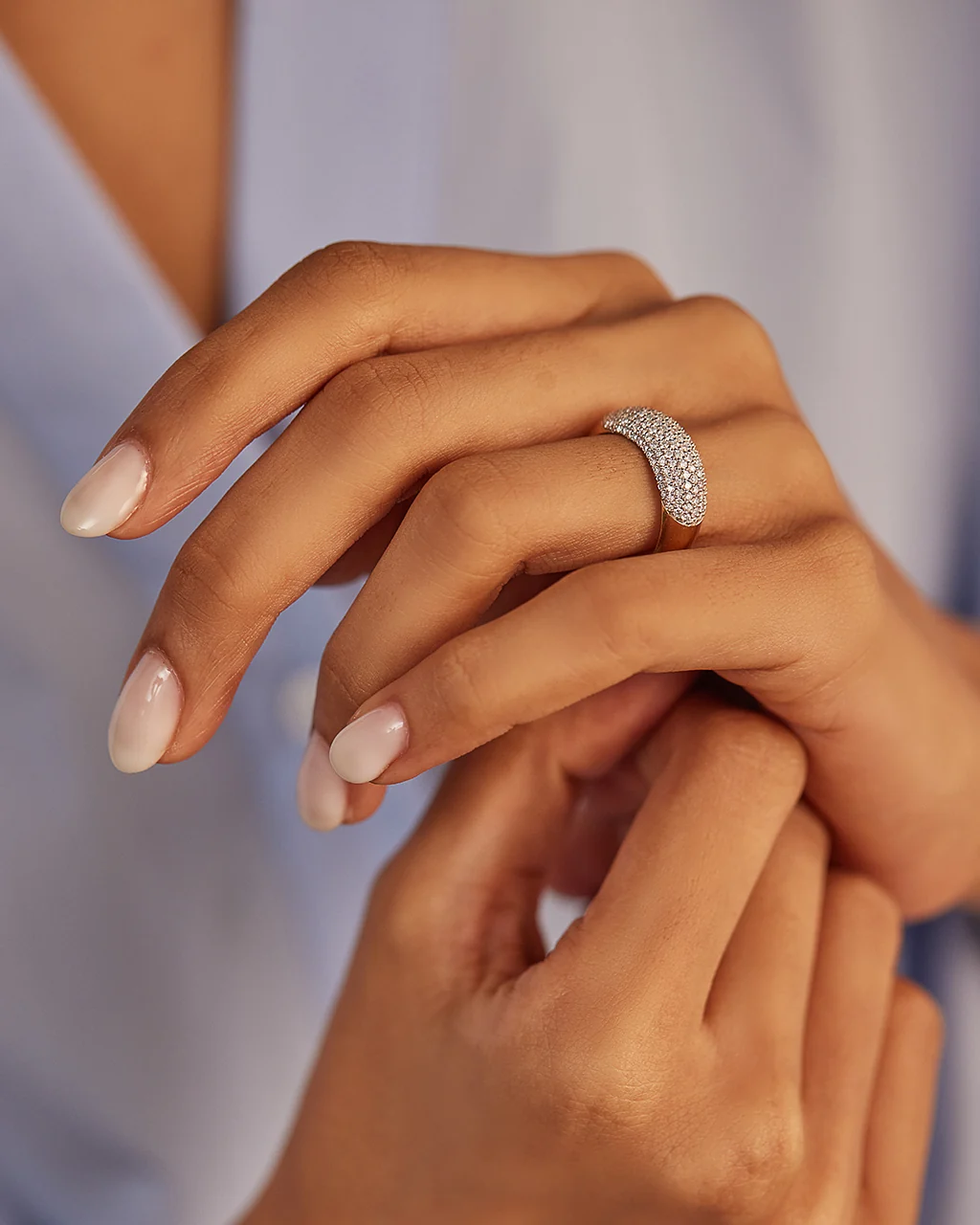 Bold Pave Diamond Band - Image 2