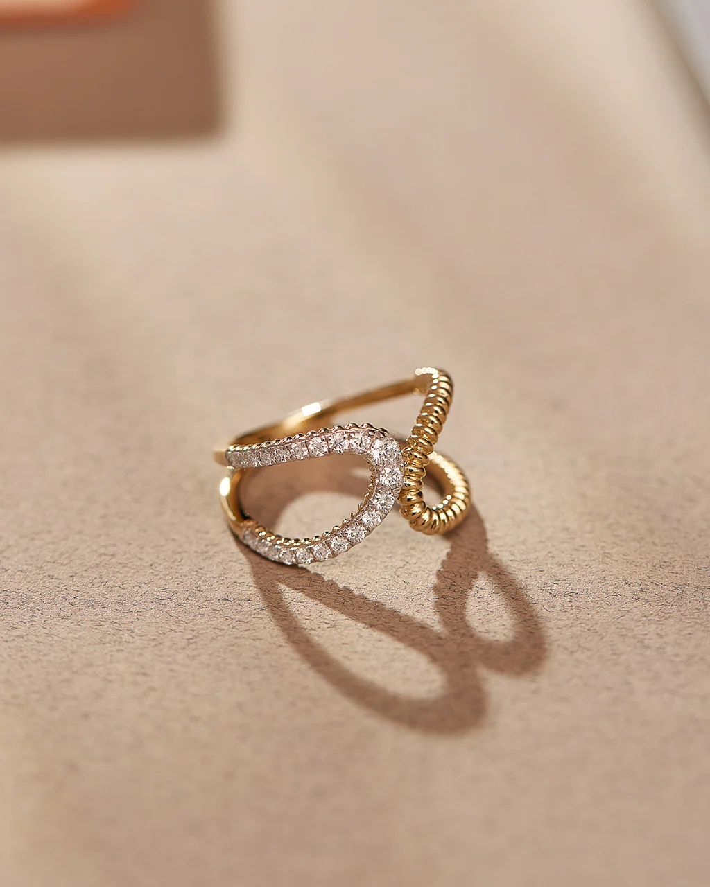 Bold Textured Diamond Band - Image 6