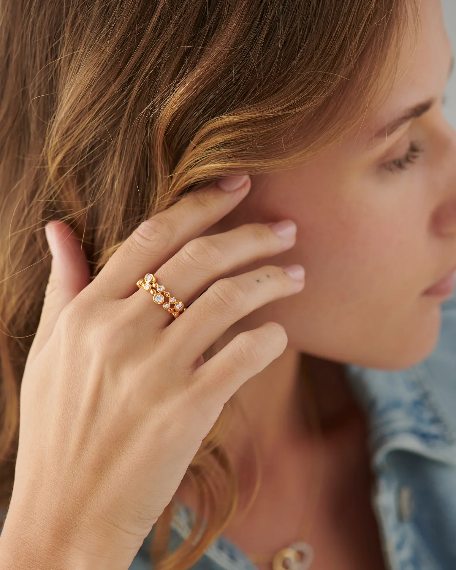 Bubbles Diamond Ring - Image 2