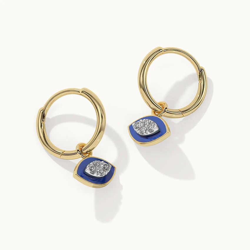 Cera Evil Eye Small Hoops - Image 7