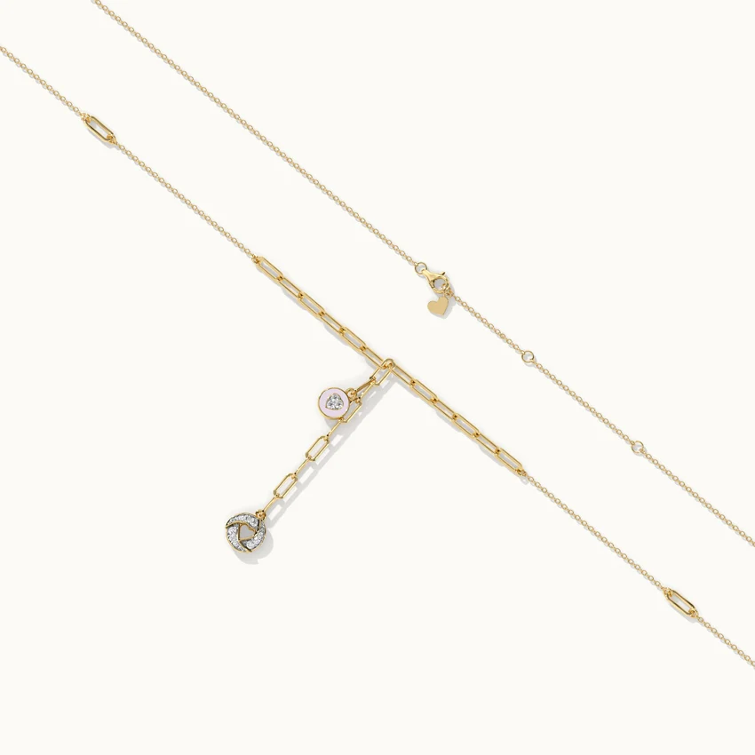 Cera Heart Lariat Necklace - Image 5