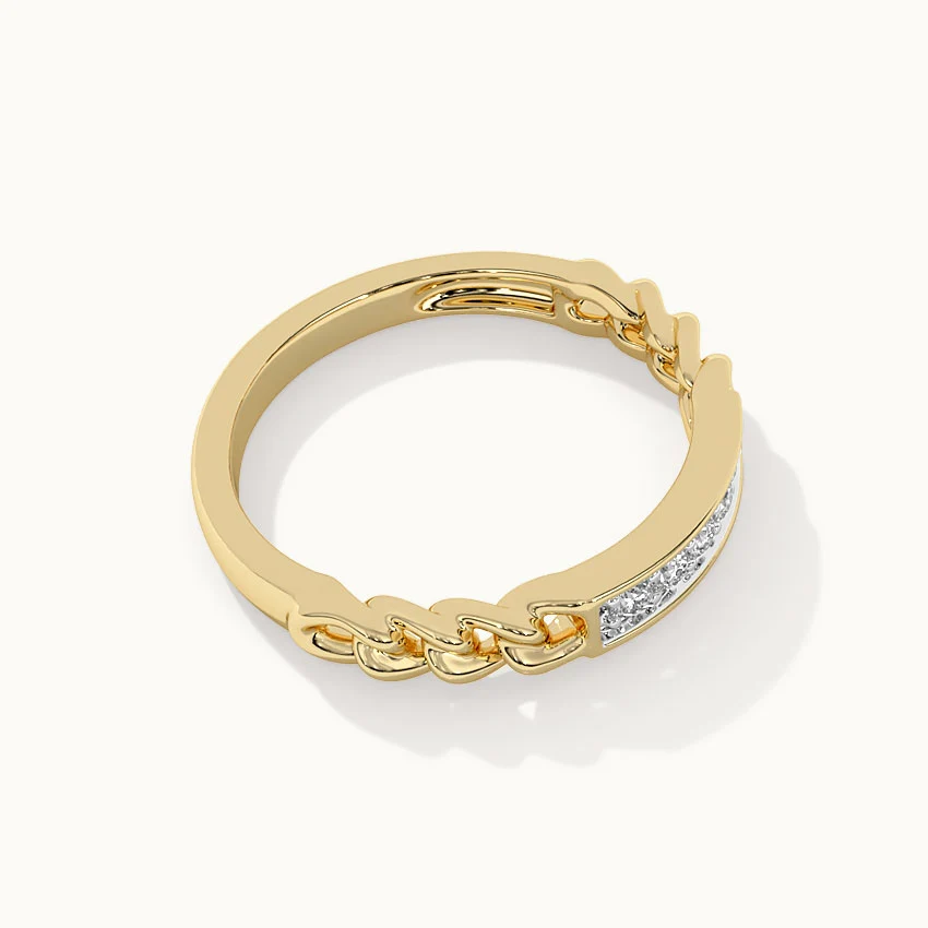 Chain-Link Stackable Diamond Band - Image 6