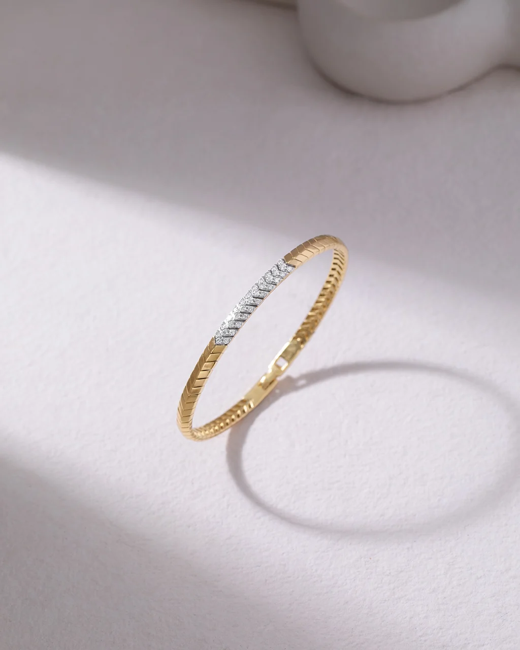 Chevron Diamond Bracelet - Image 4