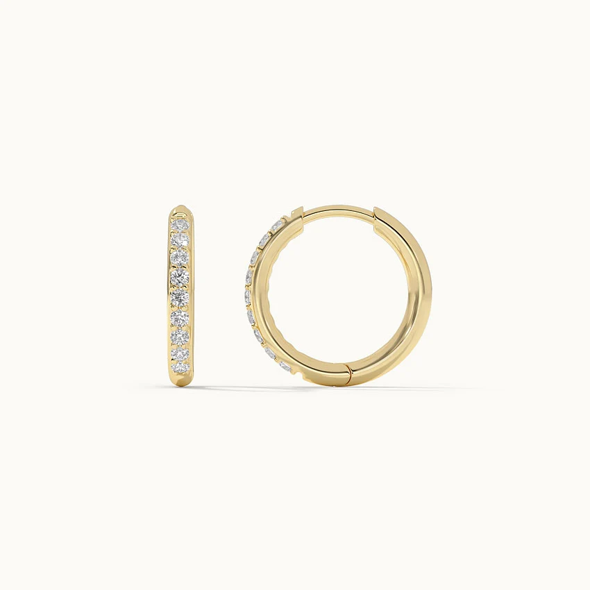 Classic Diamond Hoops - Image 4