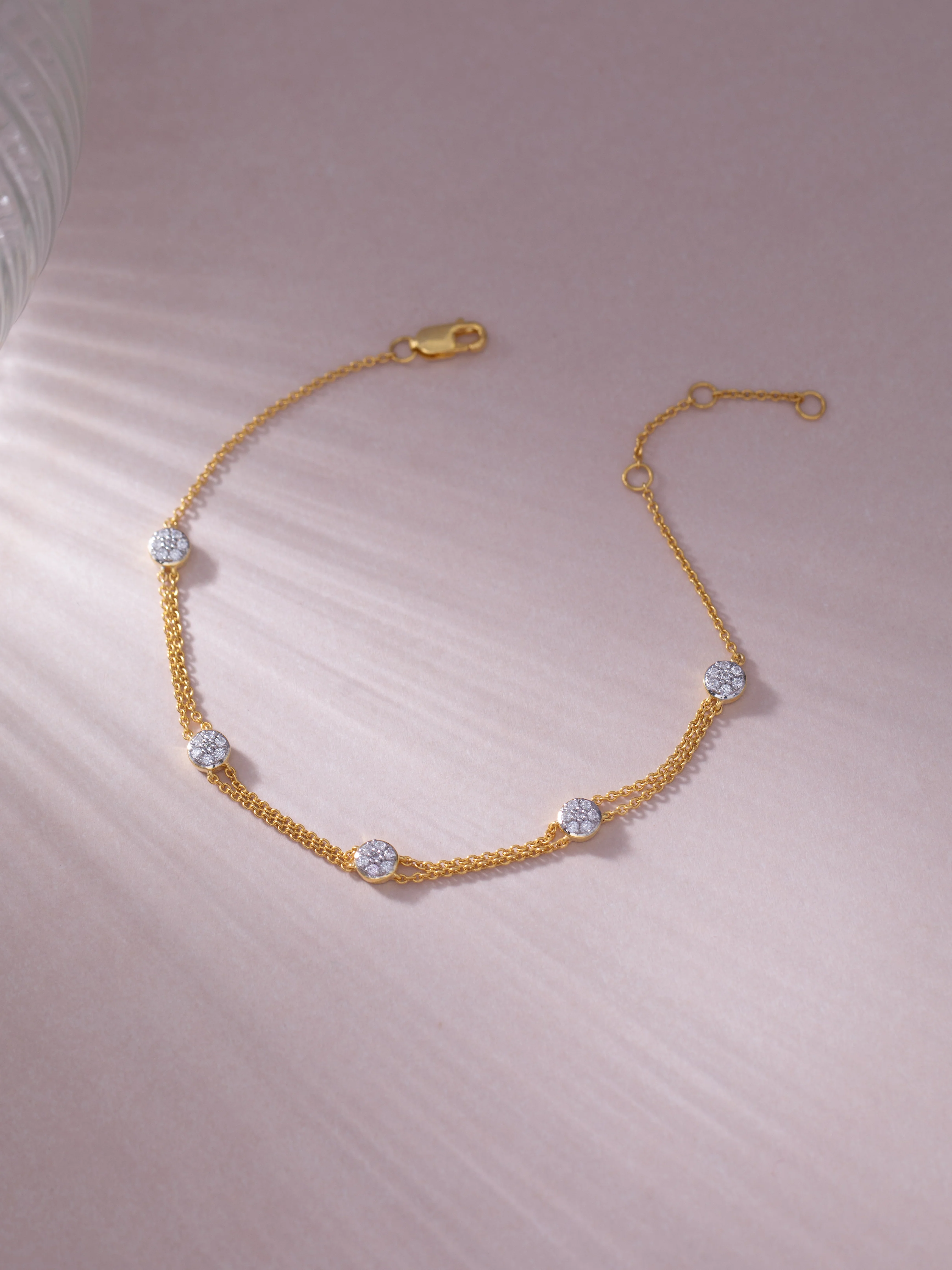Classic Diamond Station Bracelet - Image 4