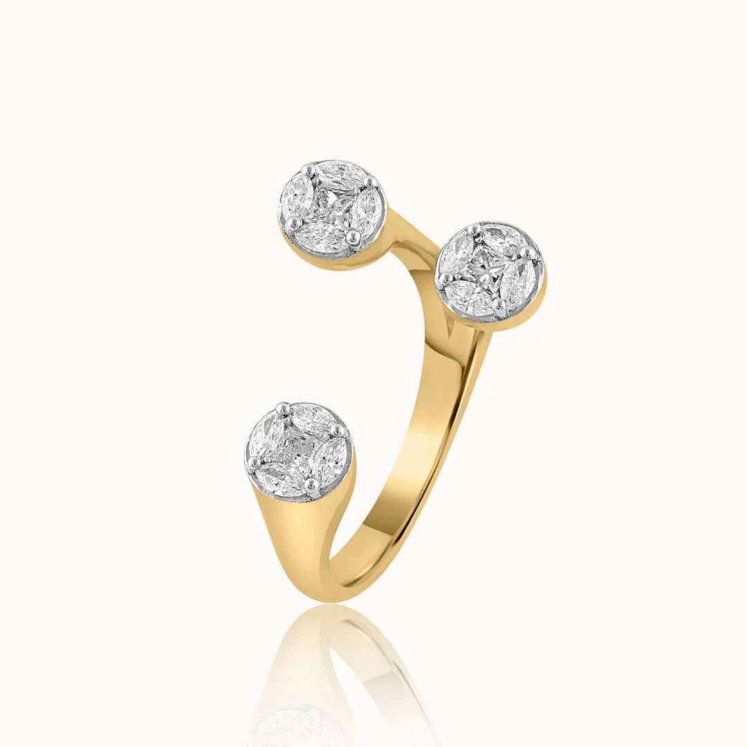 Contemporary Open Diamond Band - Image 2