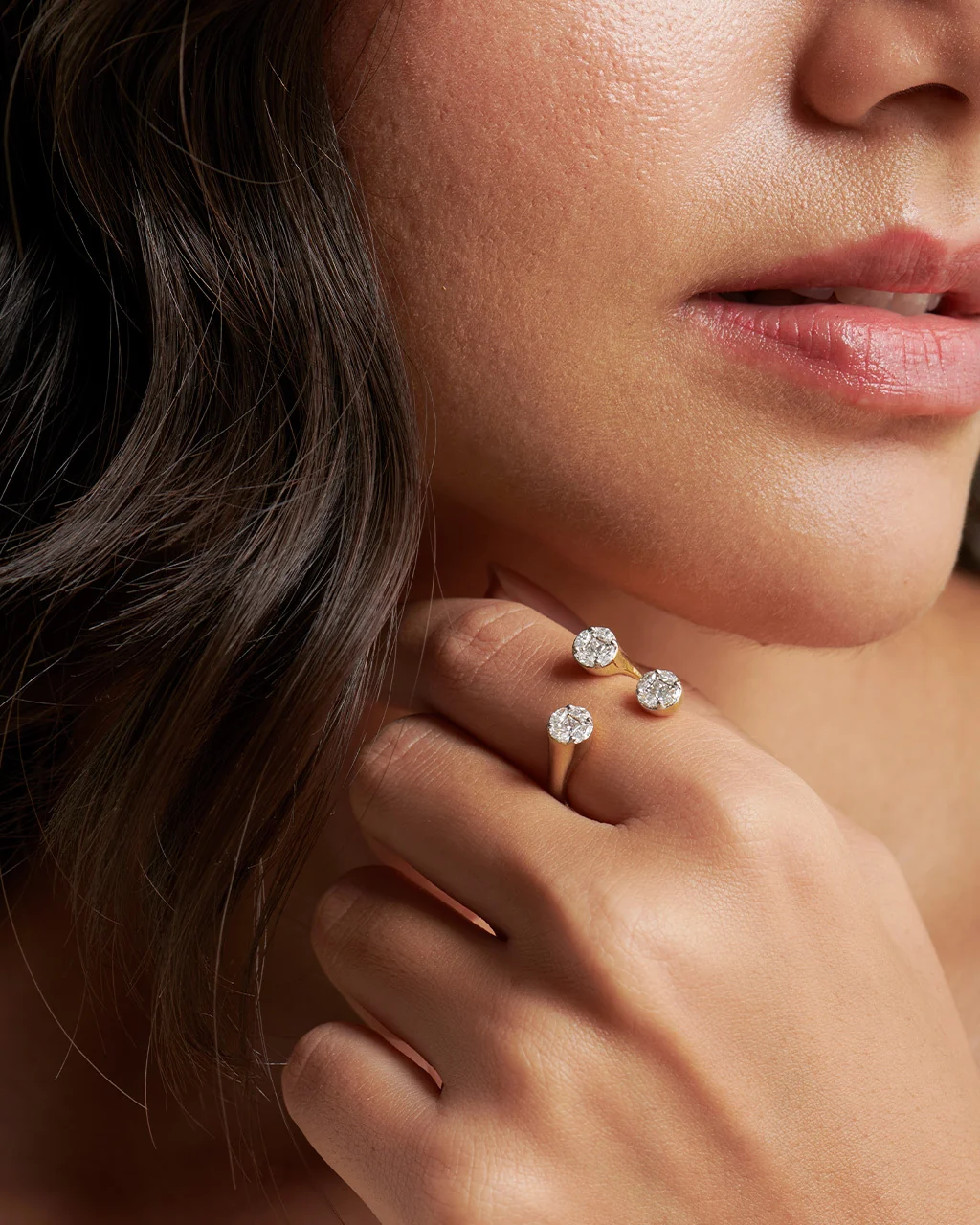 Contemporary Open Diamond Band - Image 7