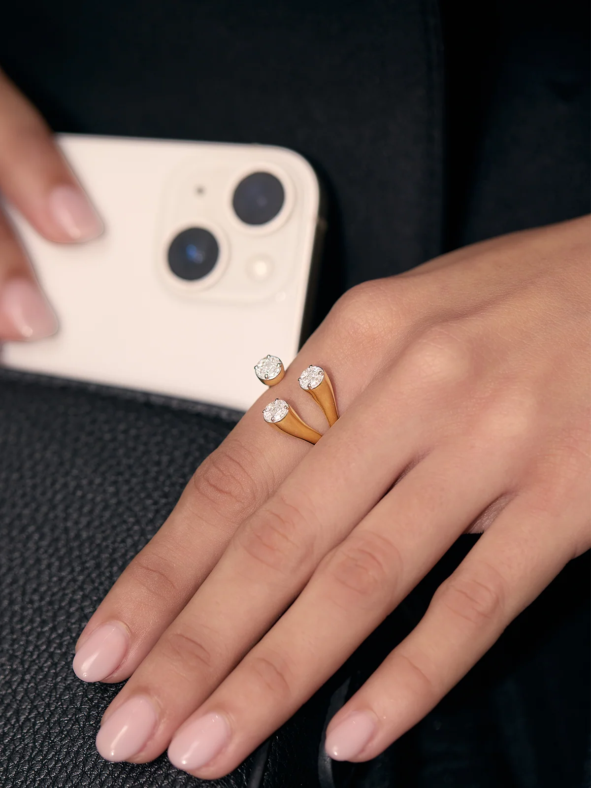 Contemporary Open Diamond Band - Image 2