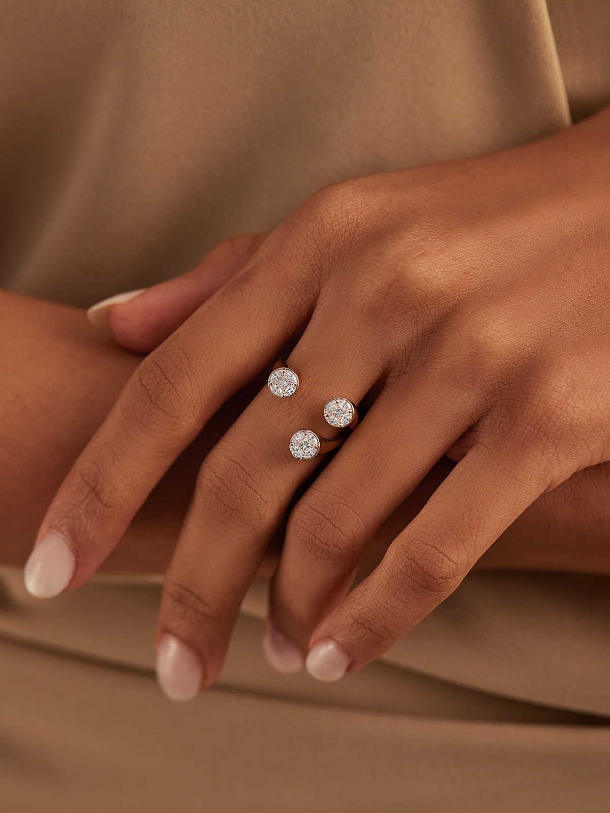 Contemporary Open Diamond Band - Image 3