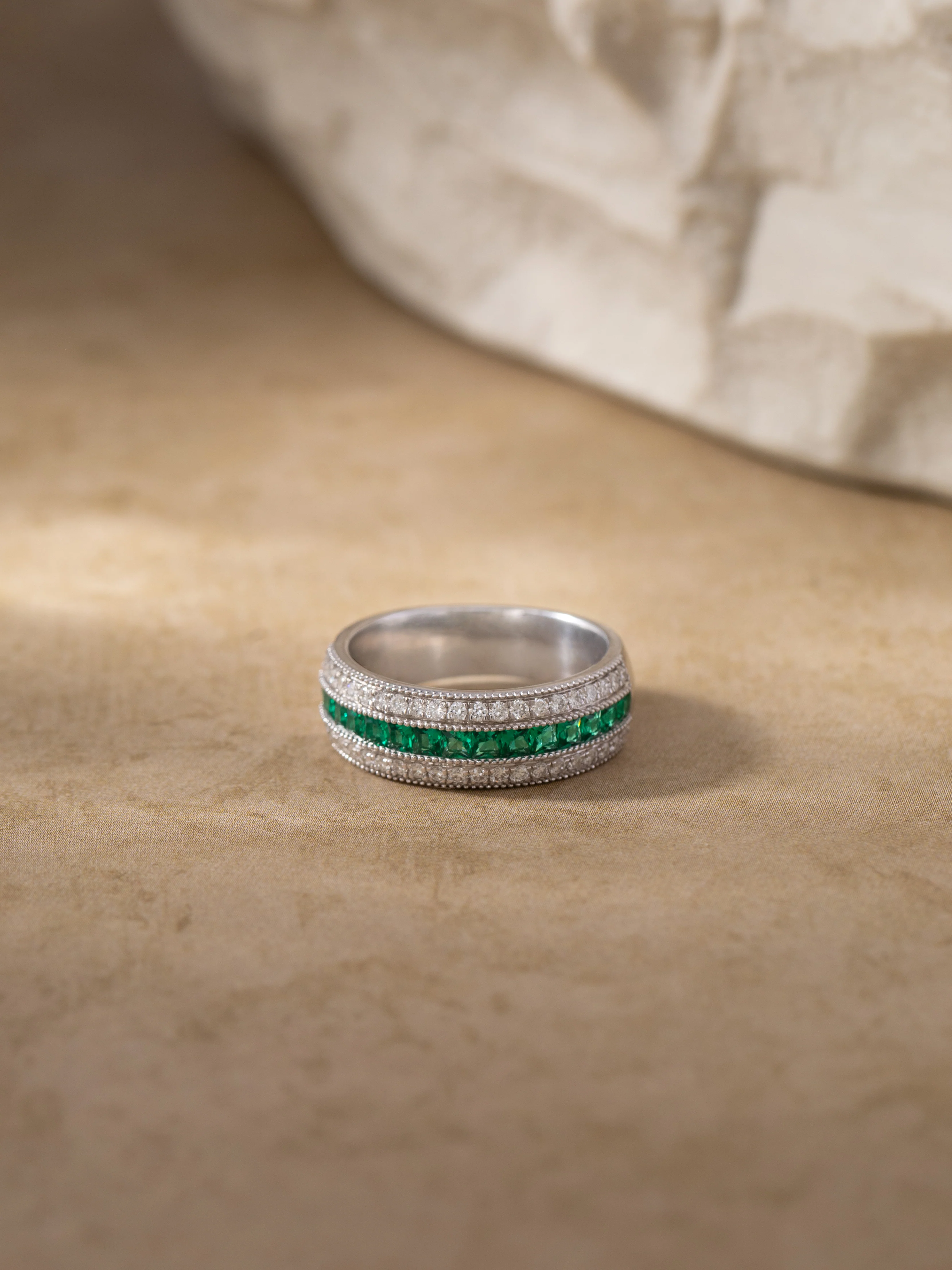 Created Emerald Eternity Band - Image 5