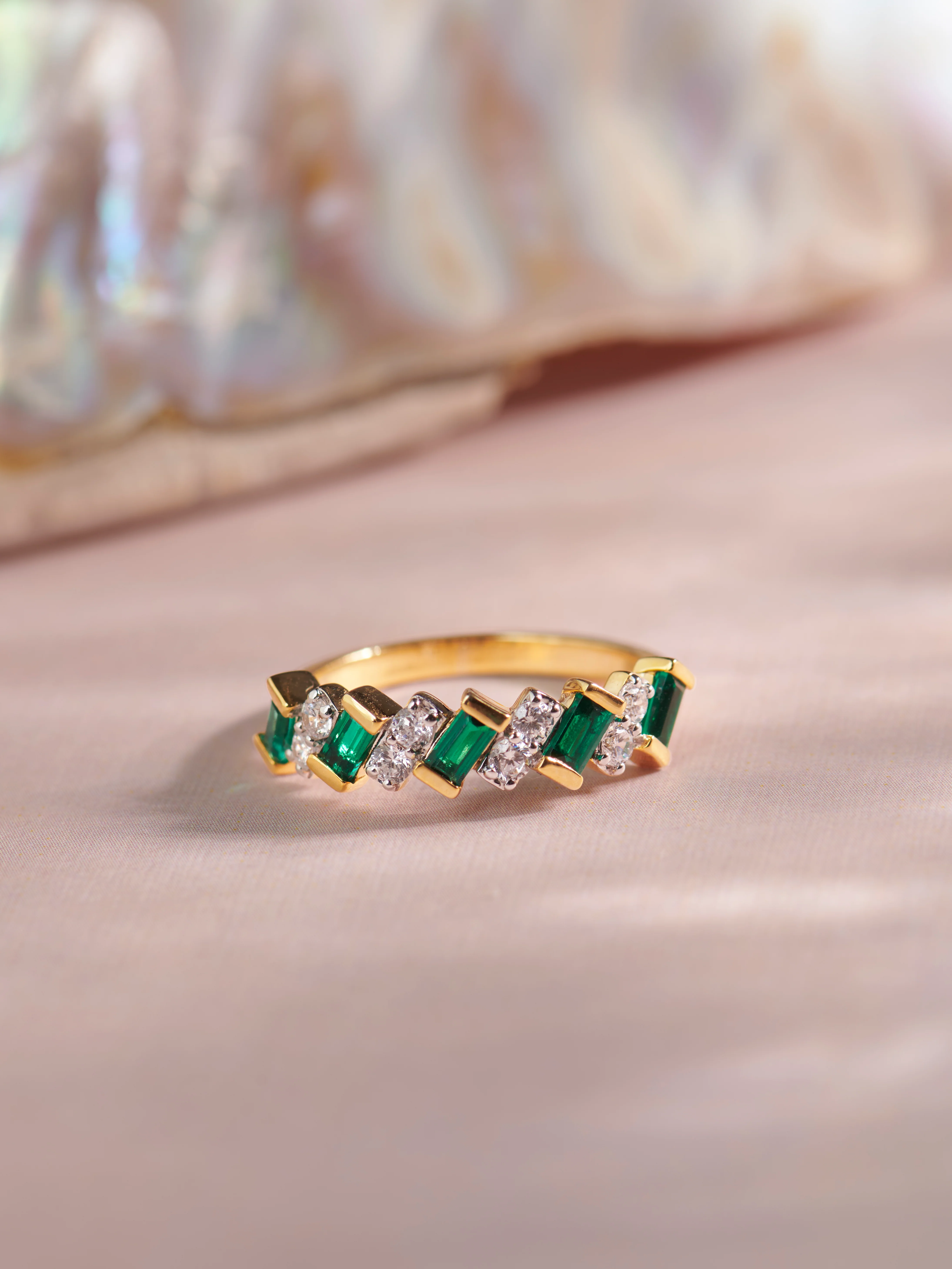 Created Emerald Regal Band - Image 6
