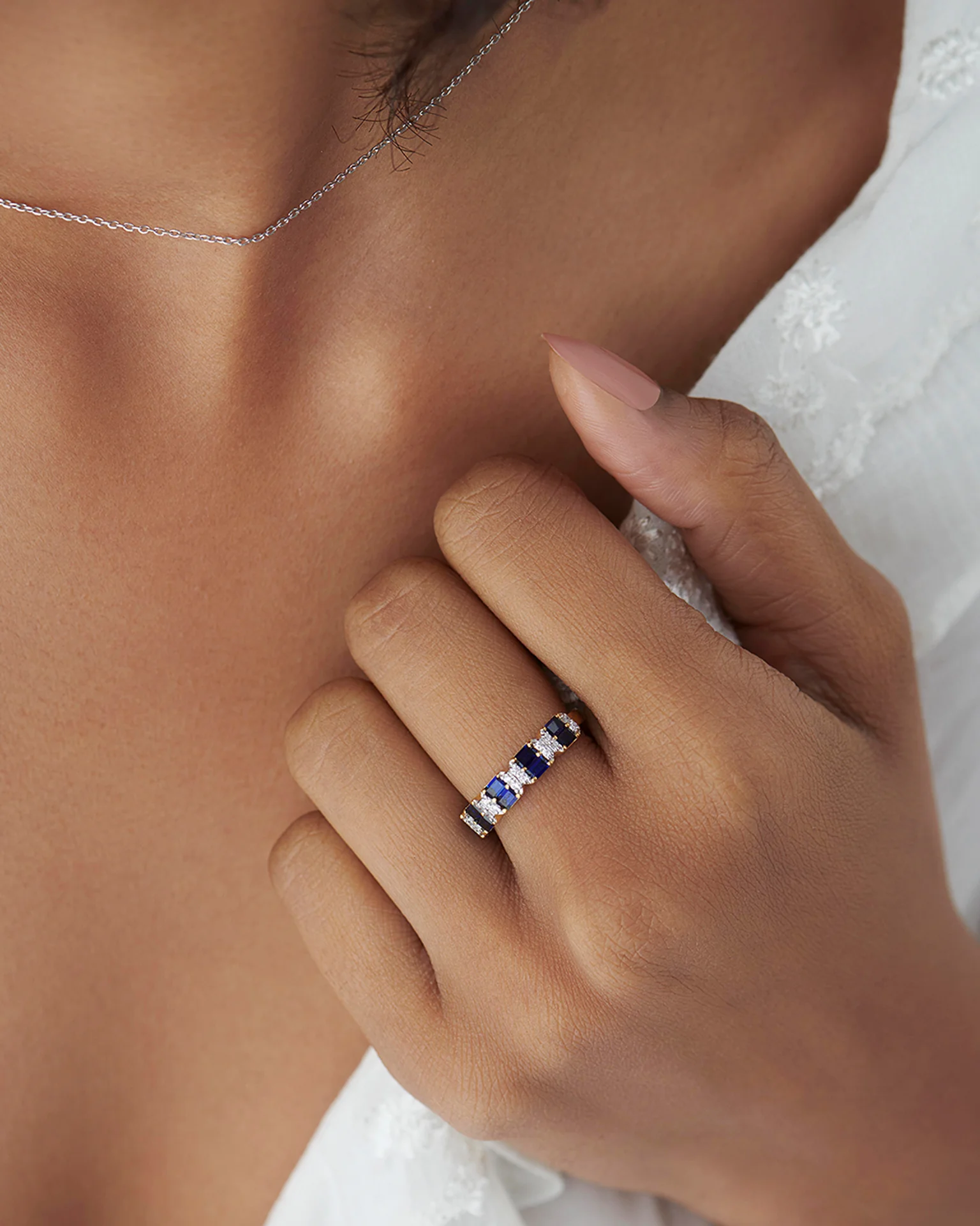 Created Sapphire Majestic Band - Image 4