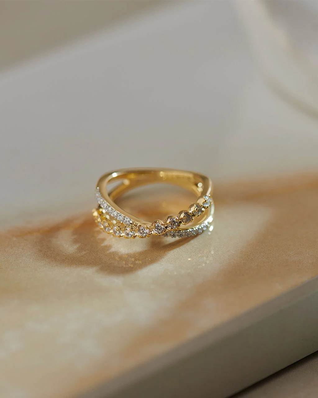 Criss Cross Diamond Ring - Image 5
