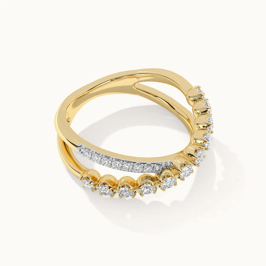 Criss Cross Diamond Ring - Image 6