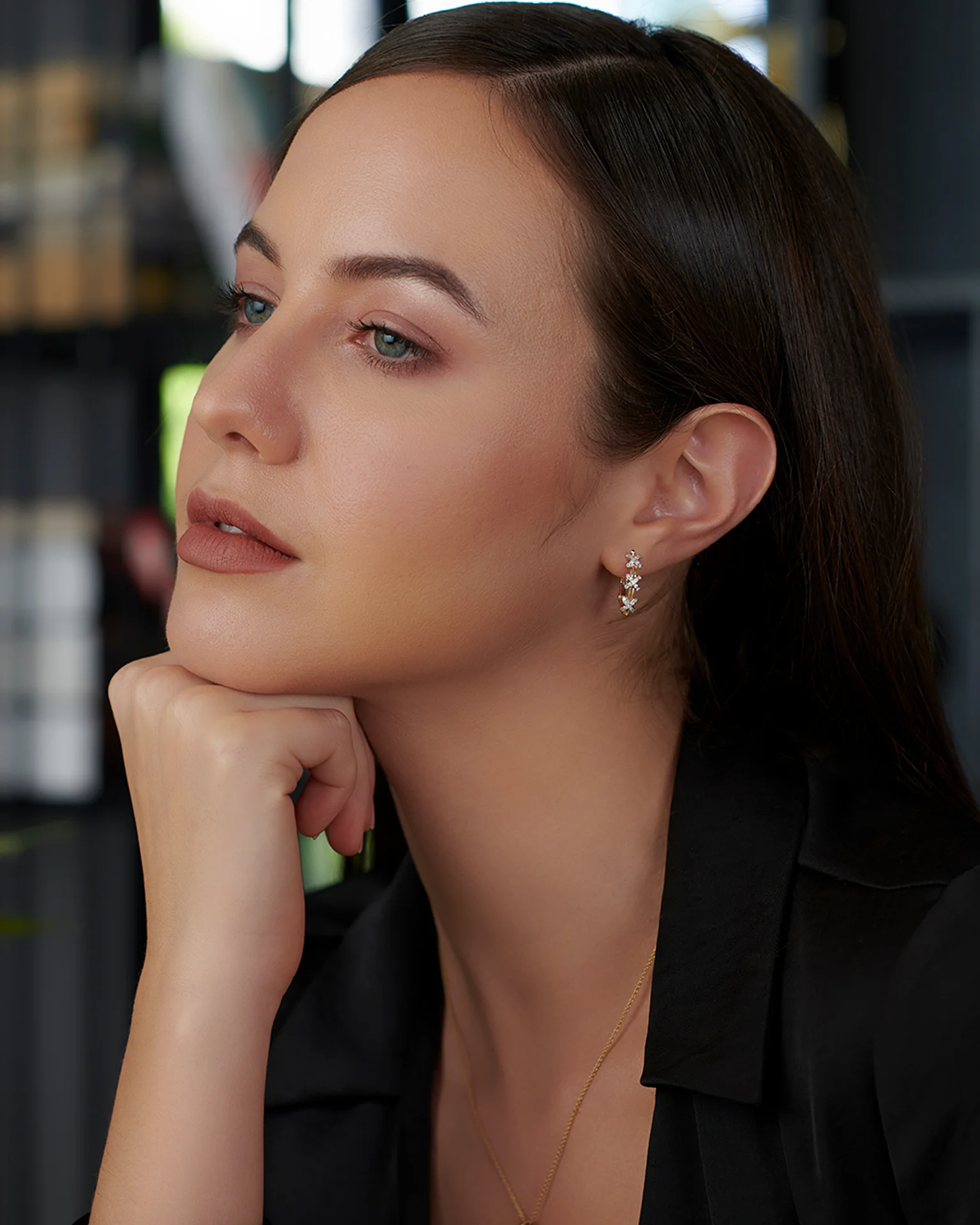 Criss Cross Medium Hoops - Image 4