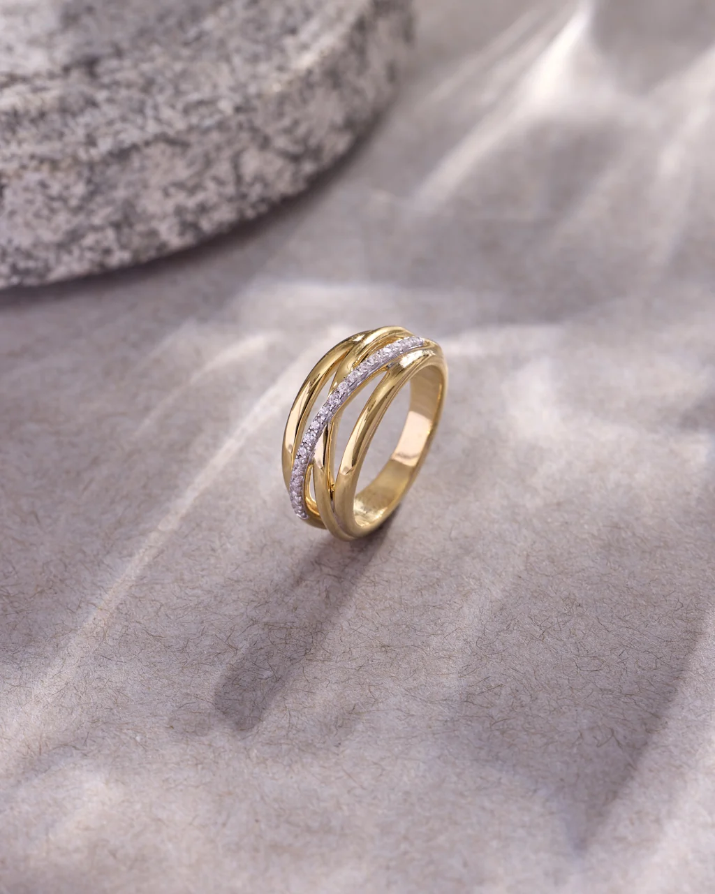 Crossover Pave Diamond Band - Image 8