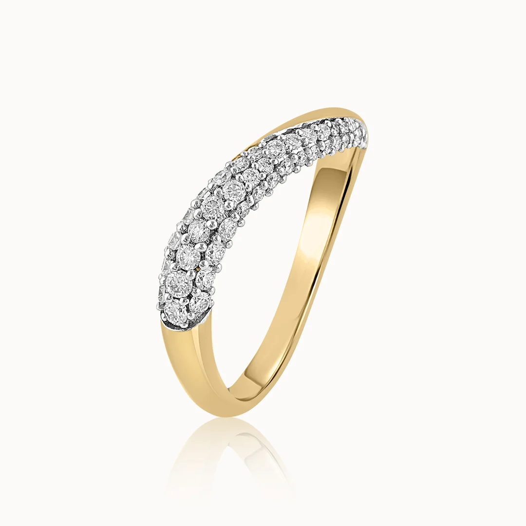 Curved Pave Diamond Band - Image 3