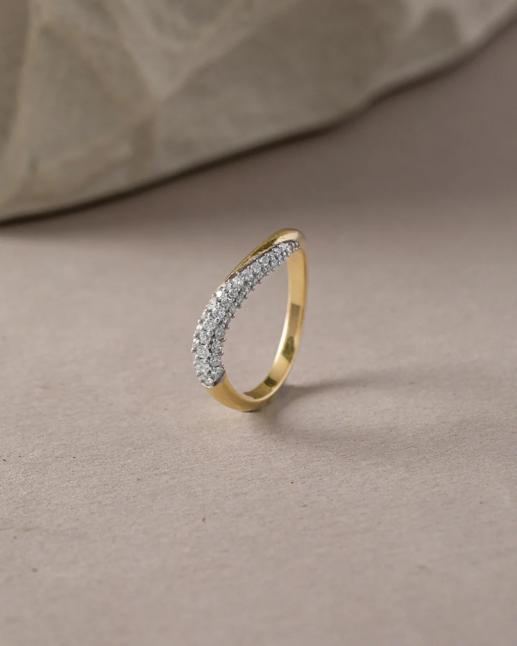 Curved Pave Diamond Band - Image 5