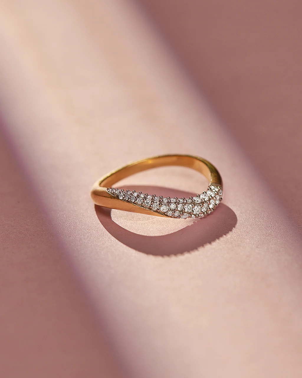 Curved Pave Diamond Band - Image 6