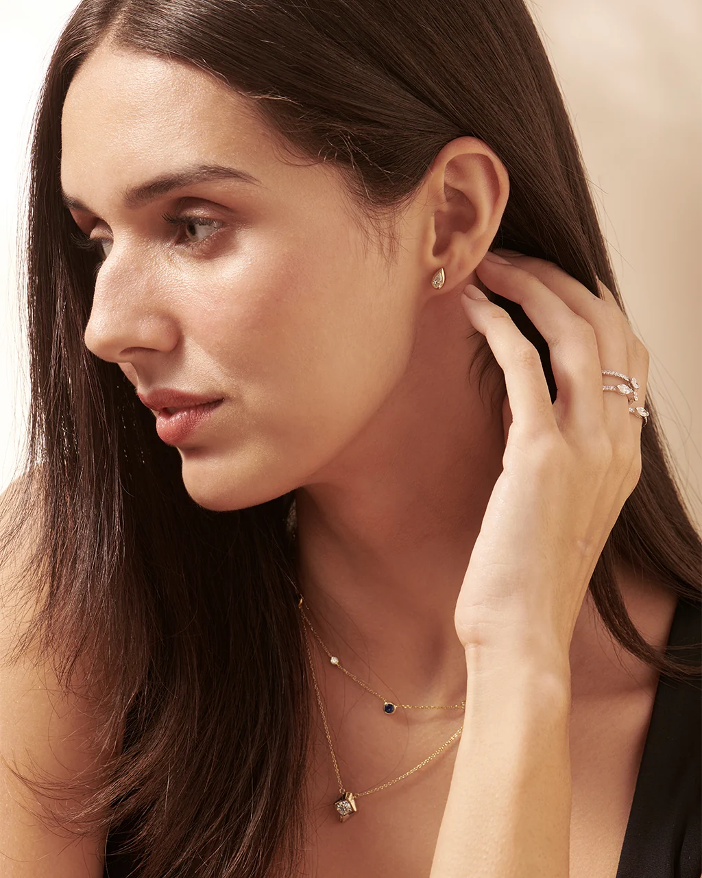 Dewdrop Solitaire Studs - Image 4