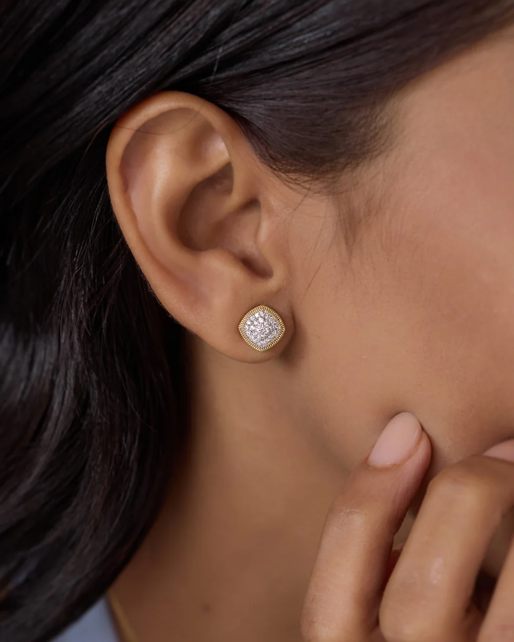 Diamond Array Earrings - Image 2