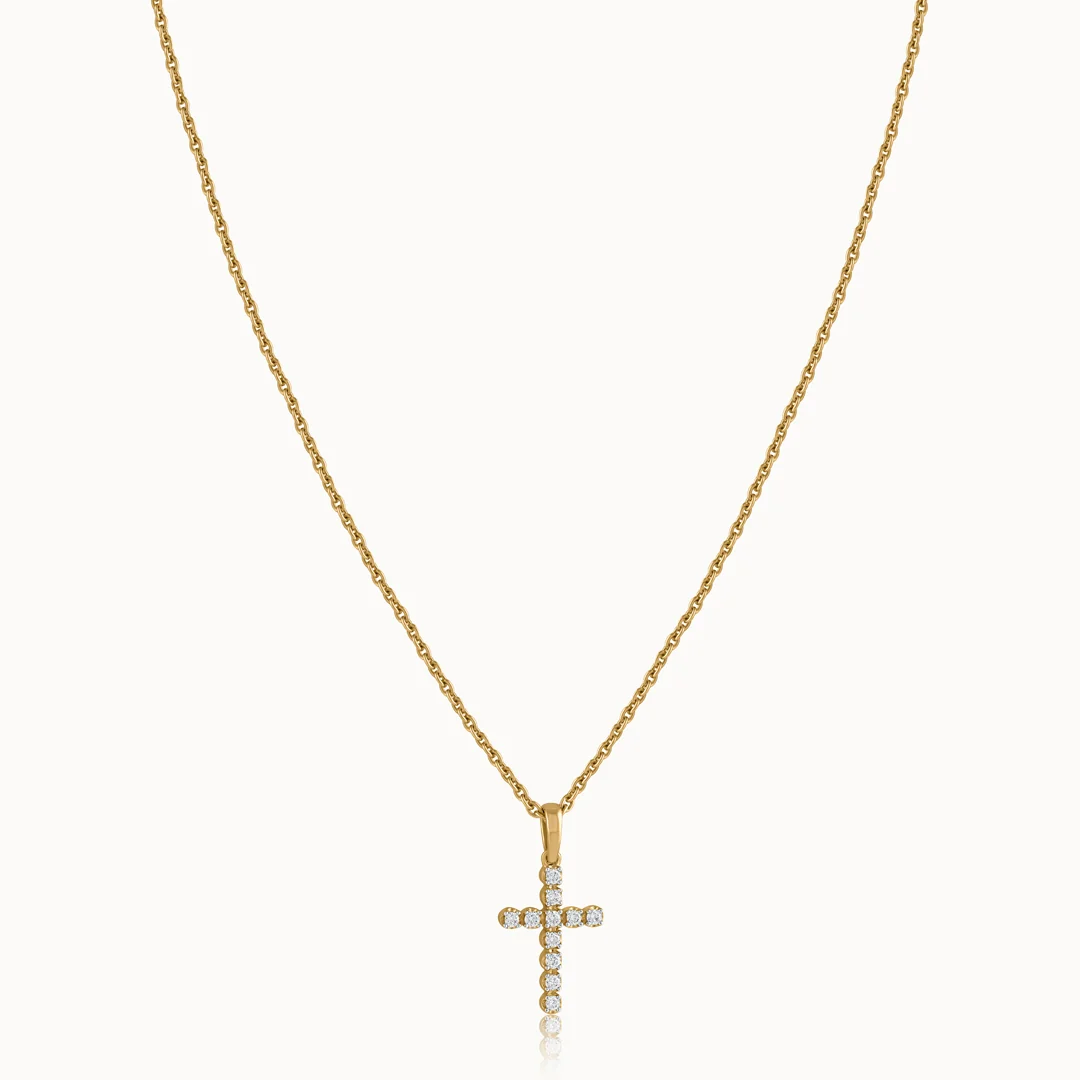 Diamond Cross Necklace - Image 3