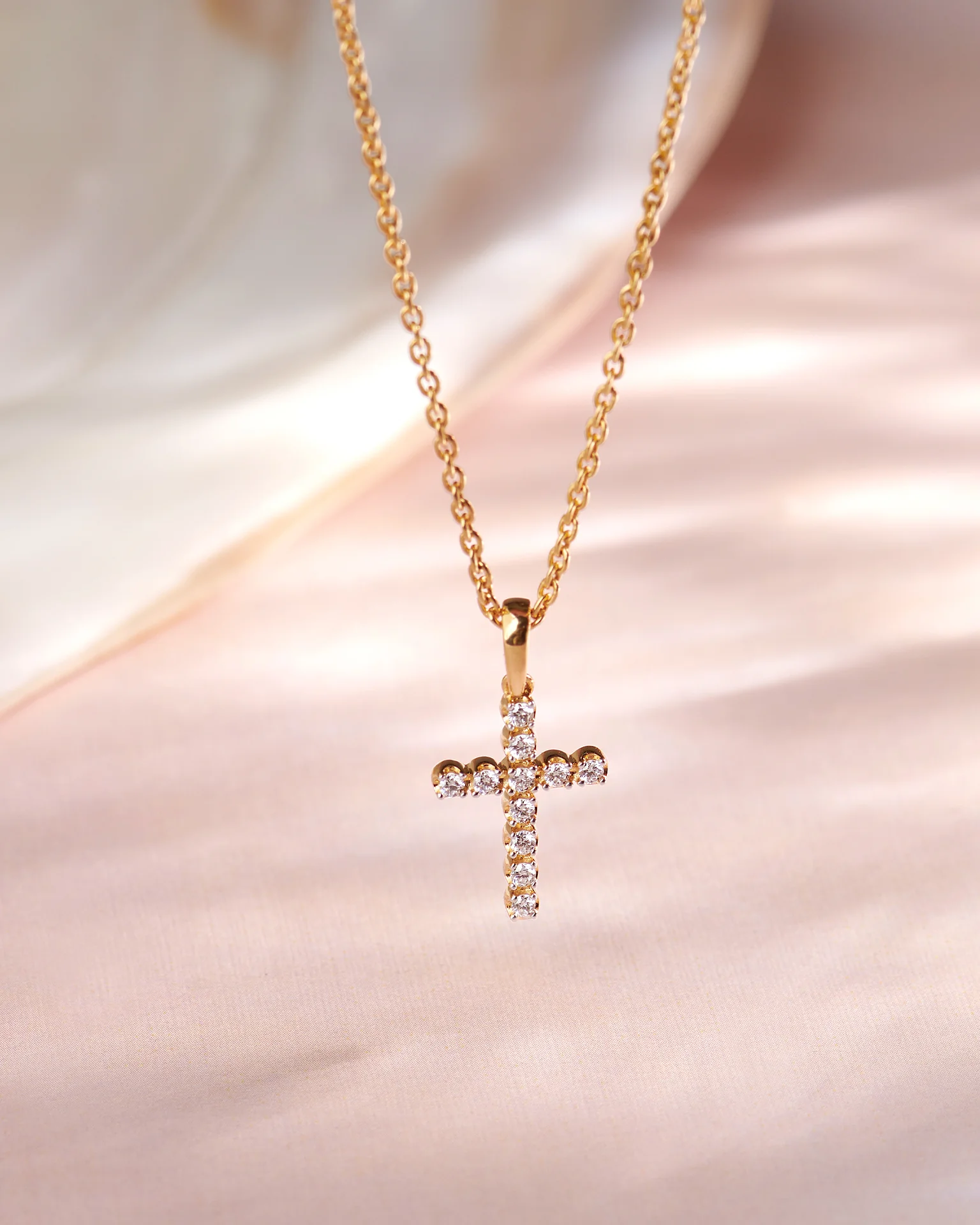 Diamond Cross Necklace - Image 6