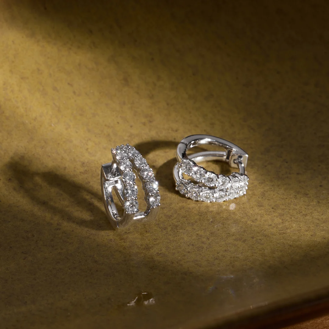 Diamond Inverted V Hoops
