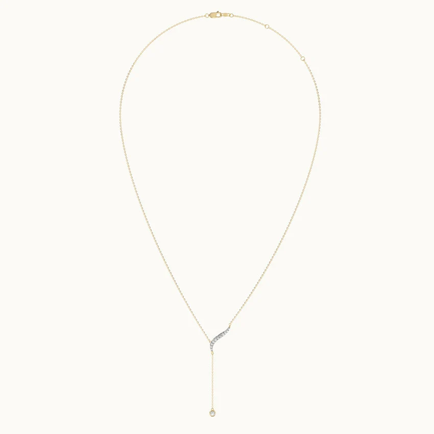 Diamond Lariat Necklace - Image 7