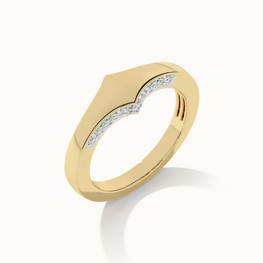 Diamond Signet Ring - Image 6