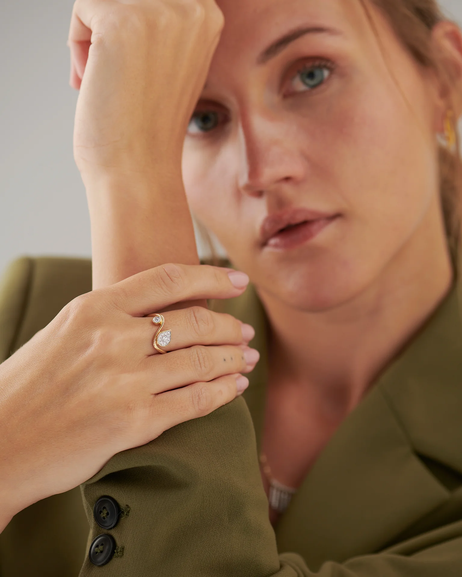 Diamond Swirl Ring - Image 2