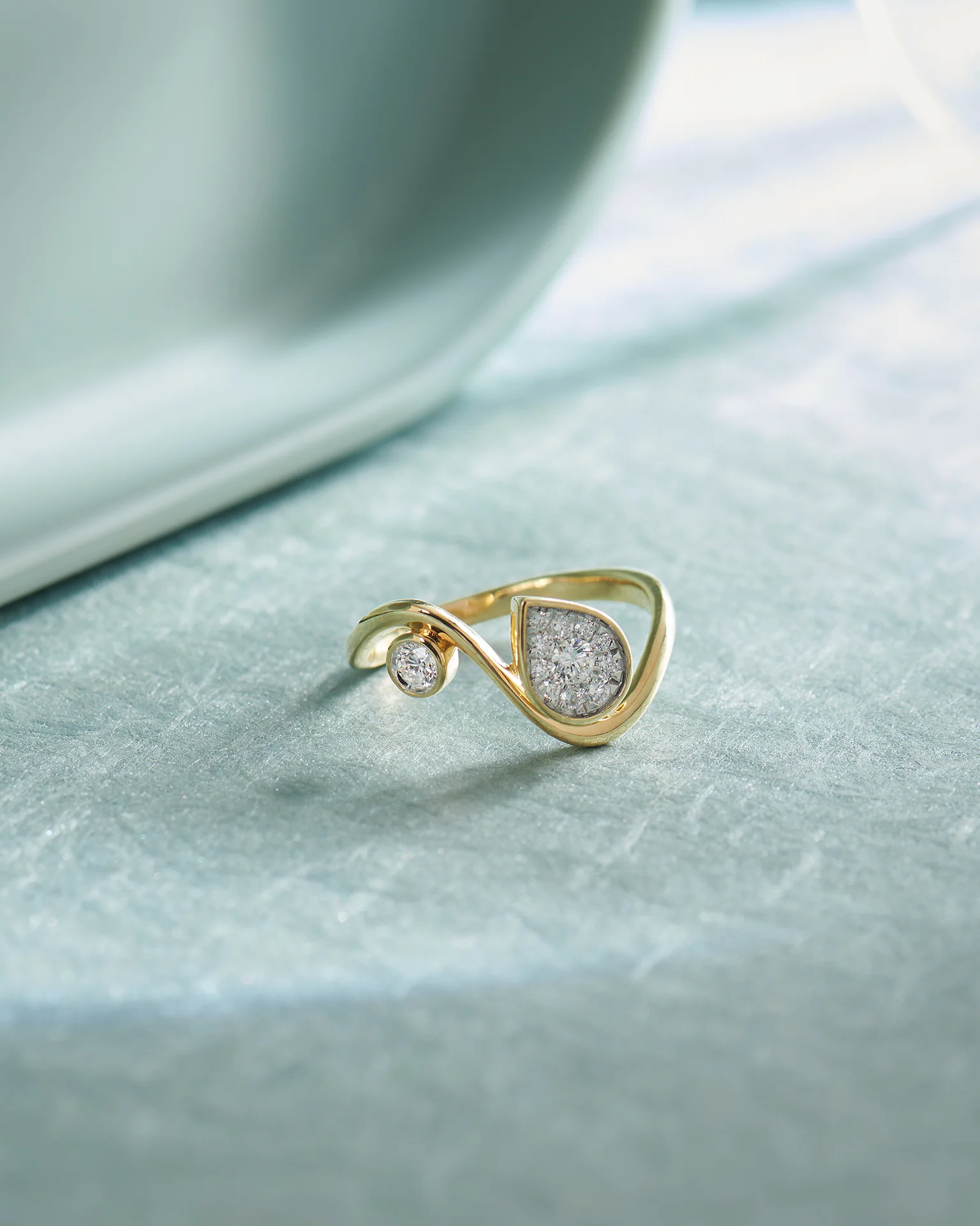 Diamond Swirl Ring - Image 6