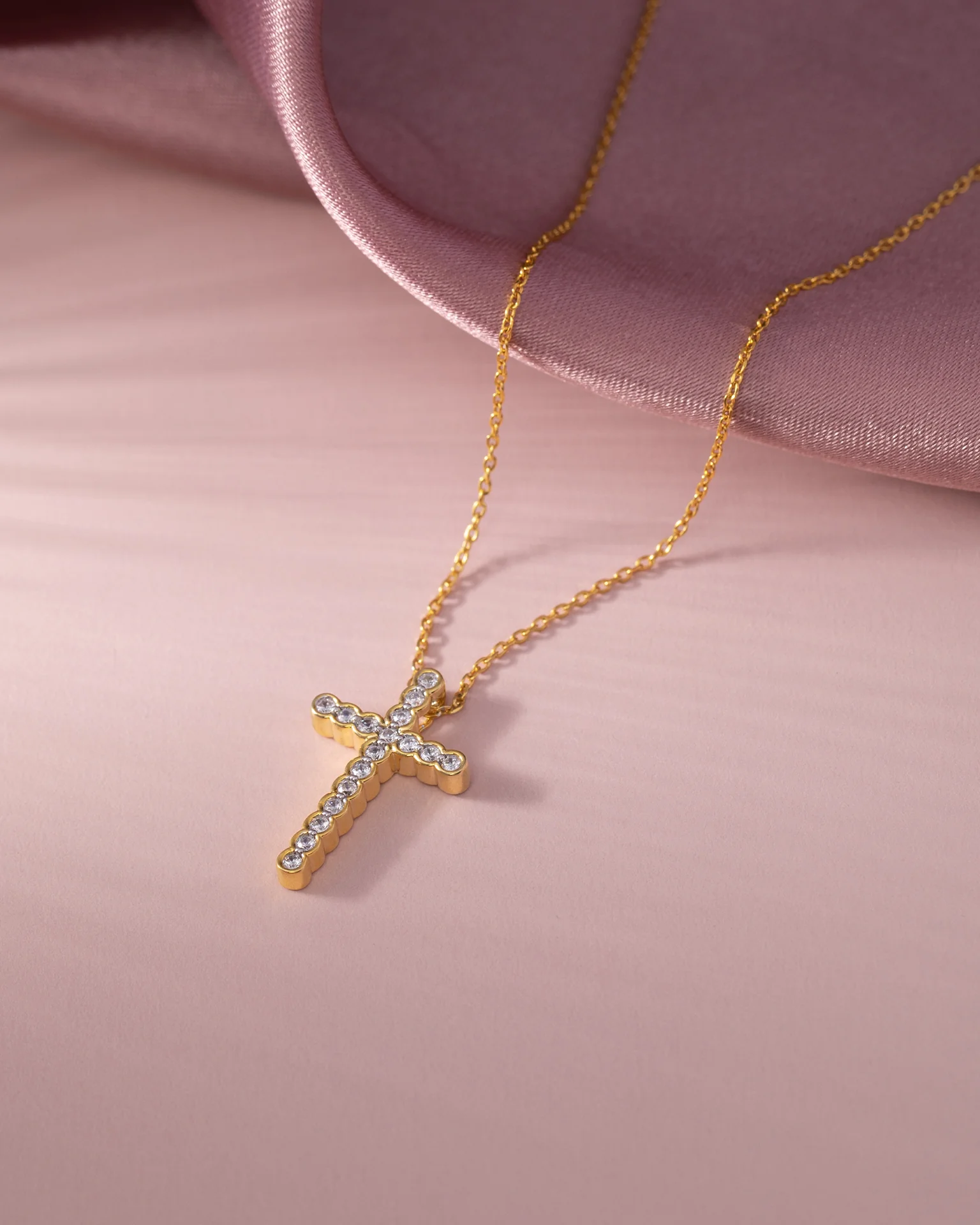 Divine Diamond Cross Necklace - Image 5