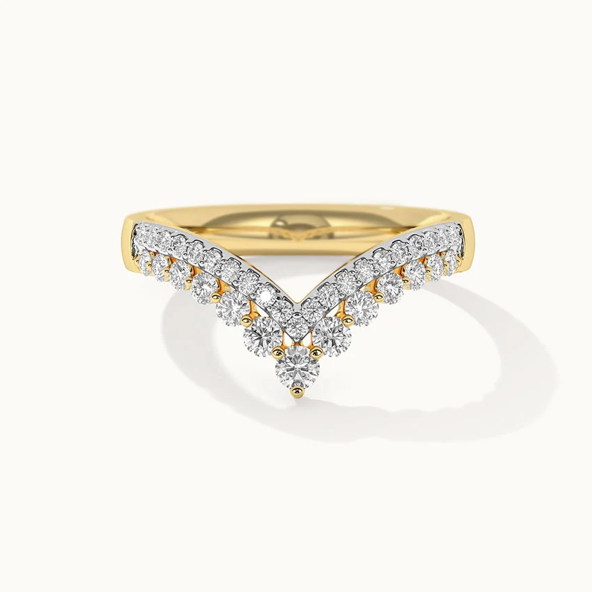 Double Row Chevron Ring - Image 3