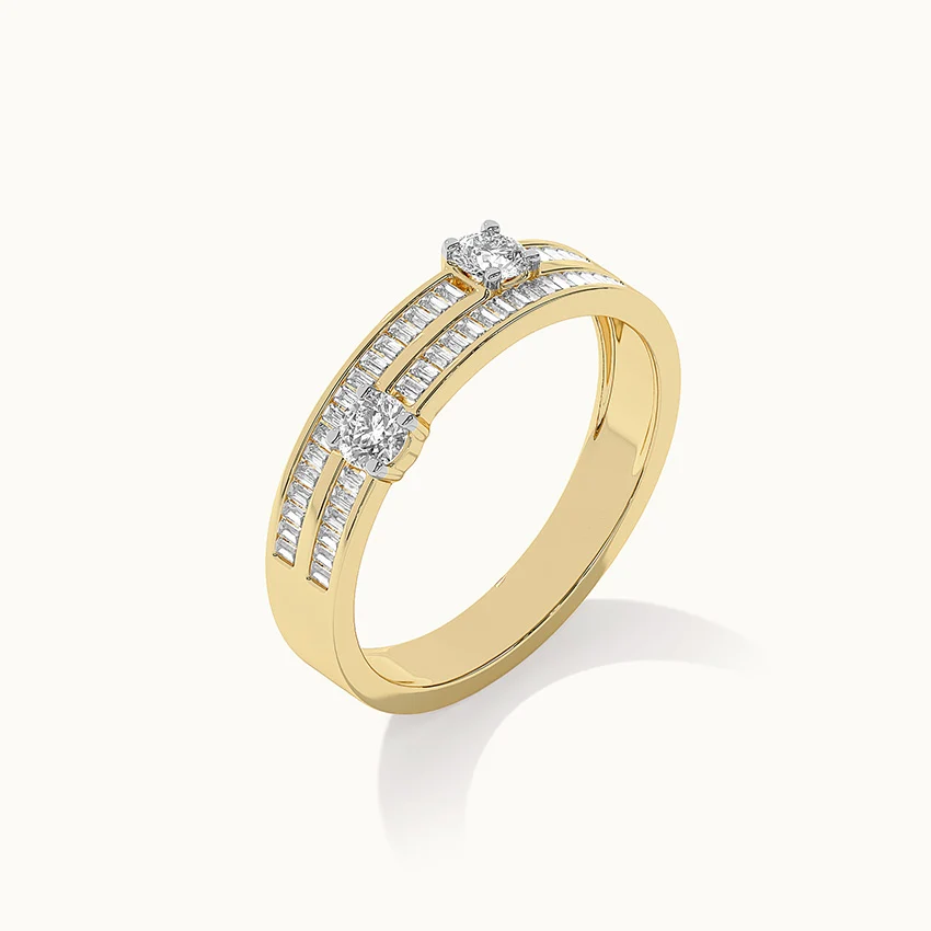 Double Row Diamond Band - Image 6