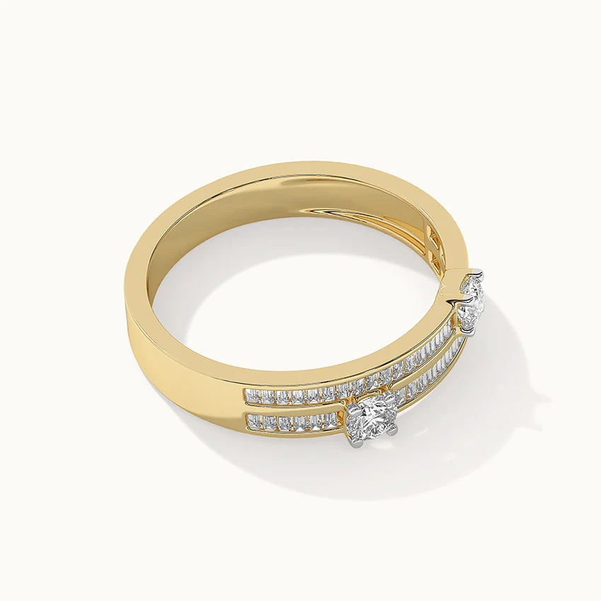 Double Row Diamond Band - Image 7