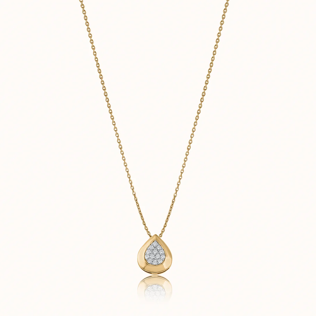 Edgy Drop Diamond Necklace - Image 3