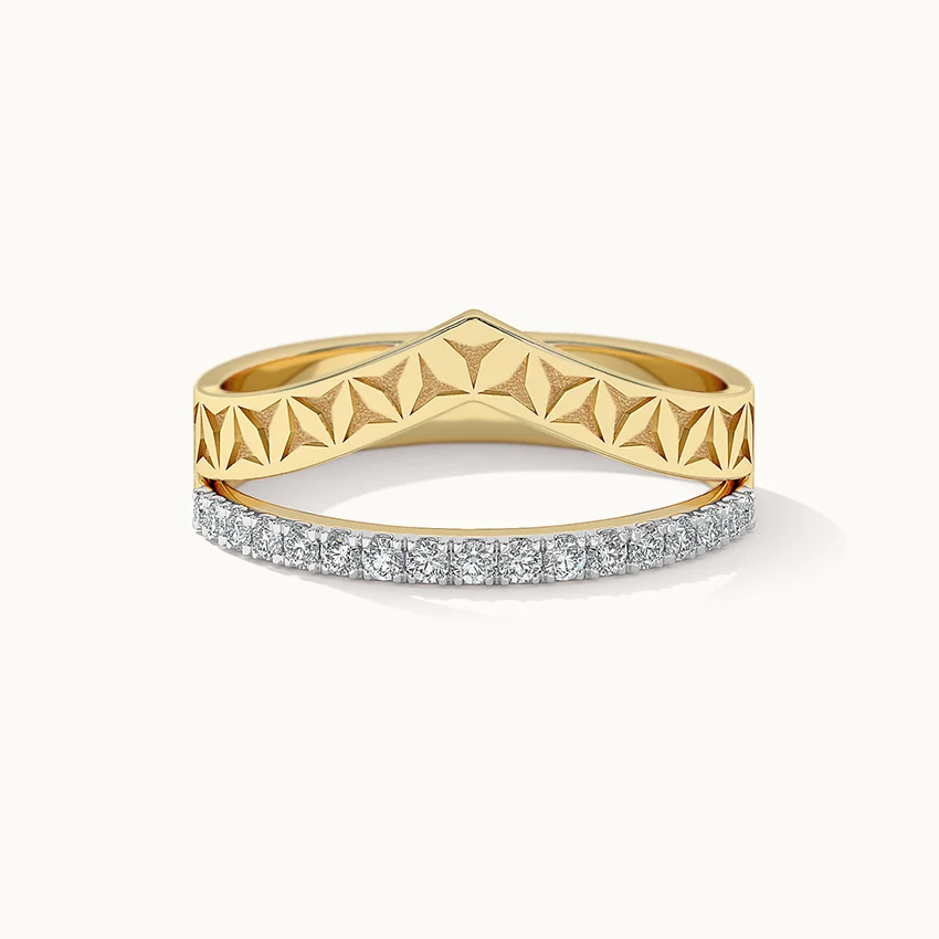 Engraved Chevron Band - Image 3