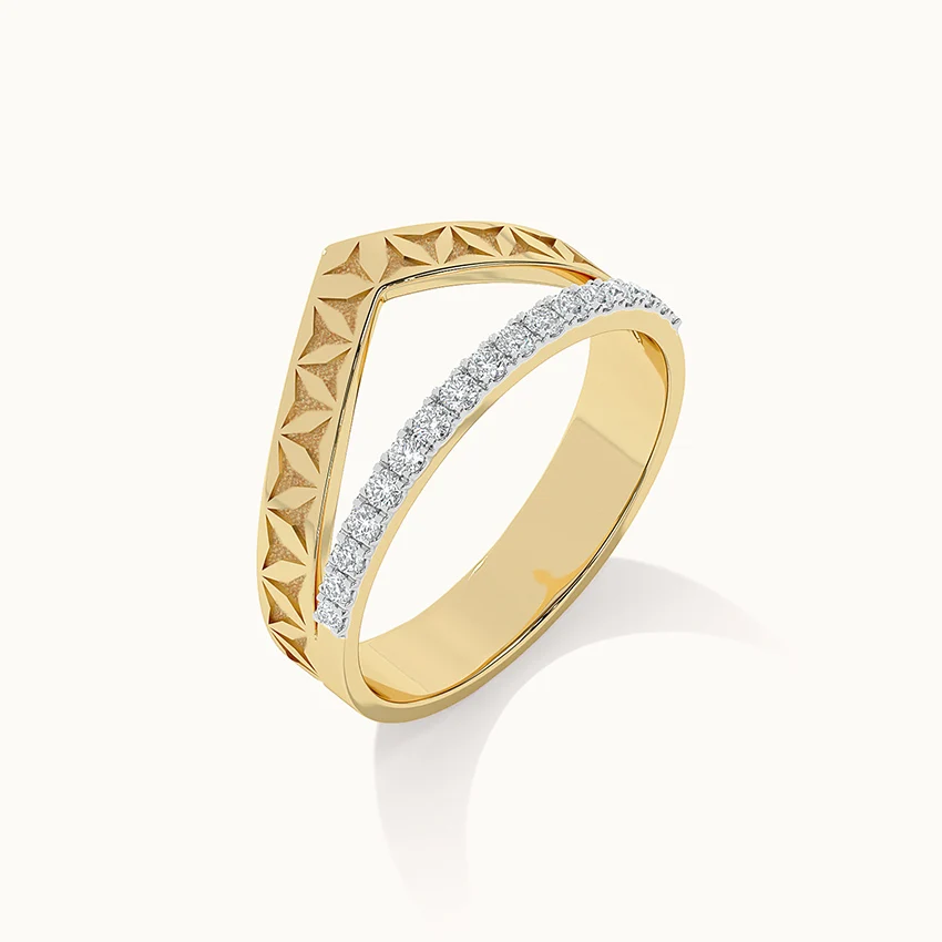 Engraved Chevron Band - Image 5