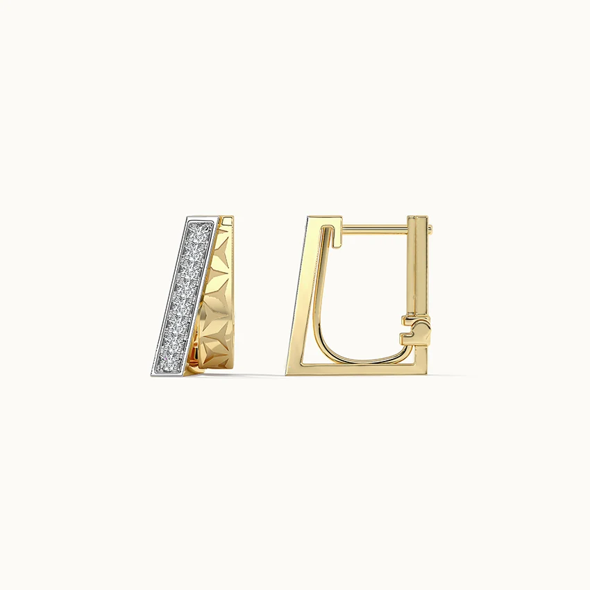Engraved Edgy Hoops - Image 5