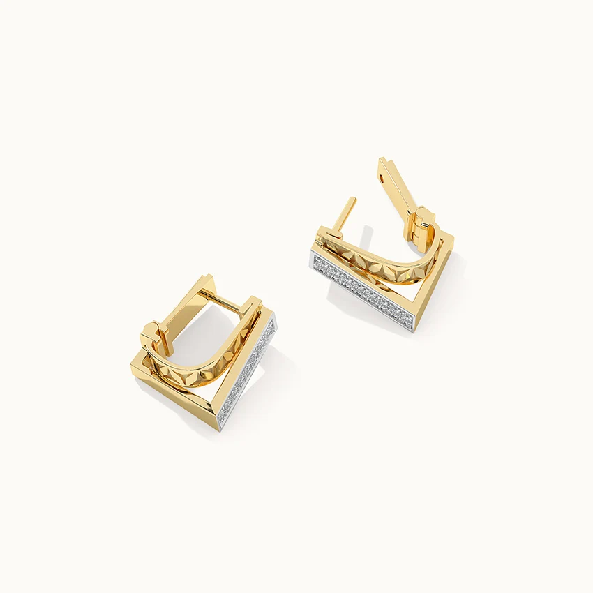 Engraved Edgy Hoops - Image 6