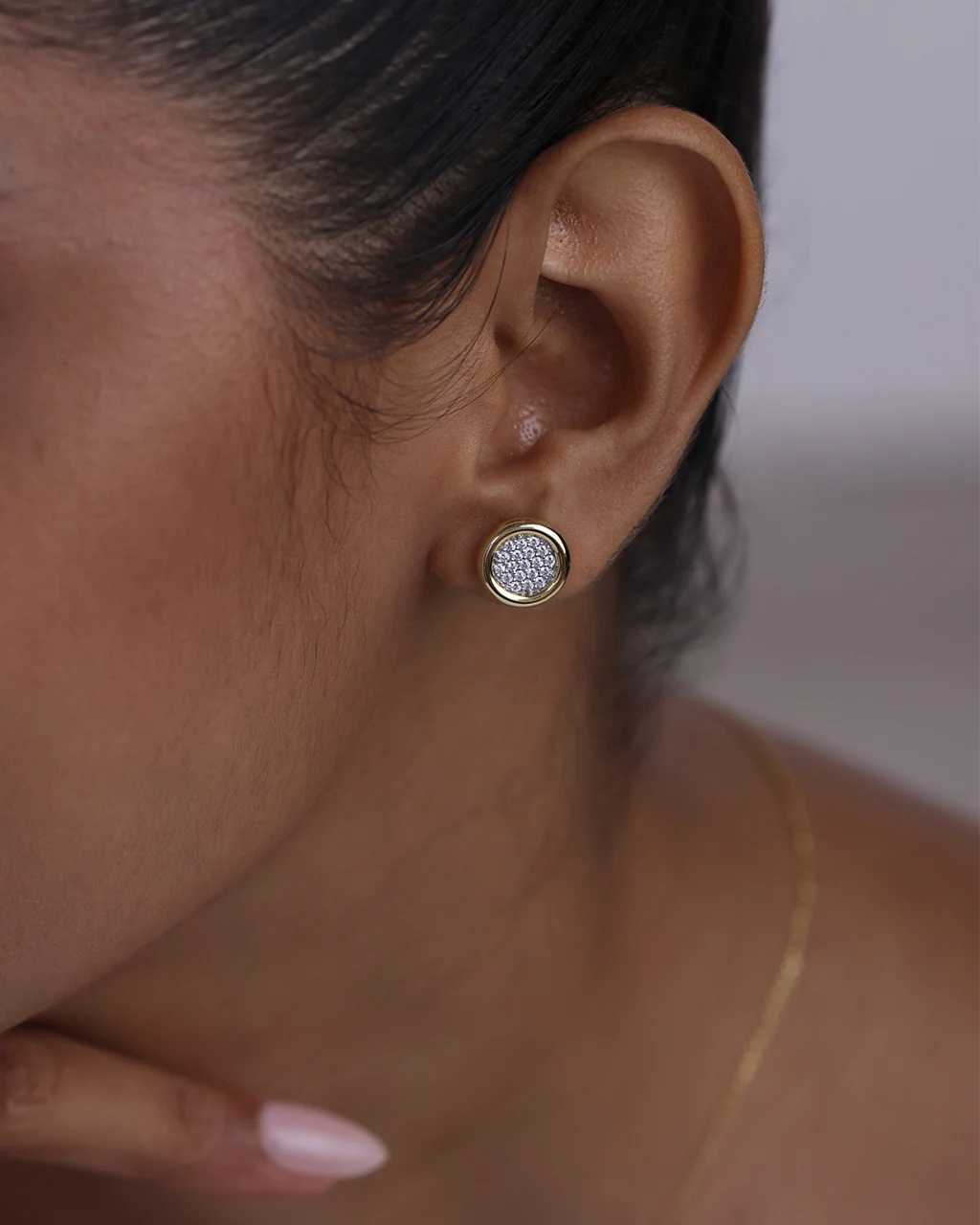 Eternal Diamond Cluster Earrings - Image 2